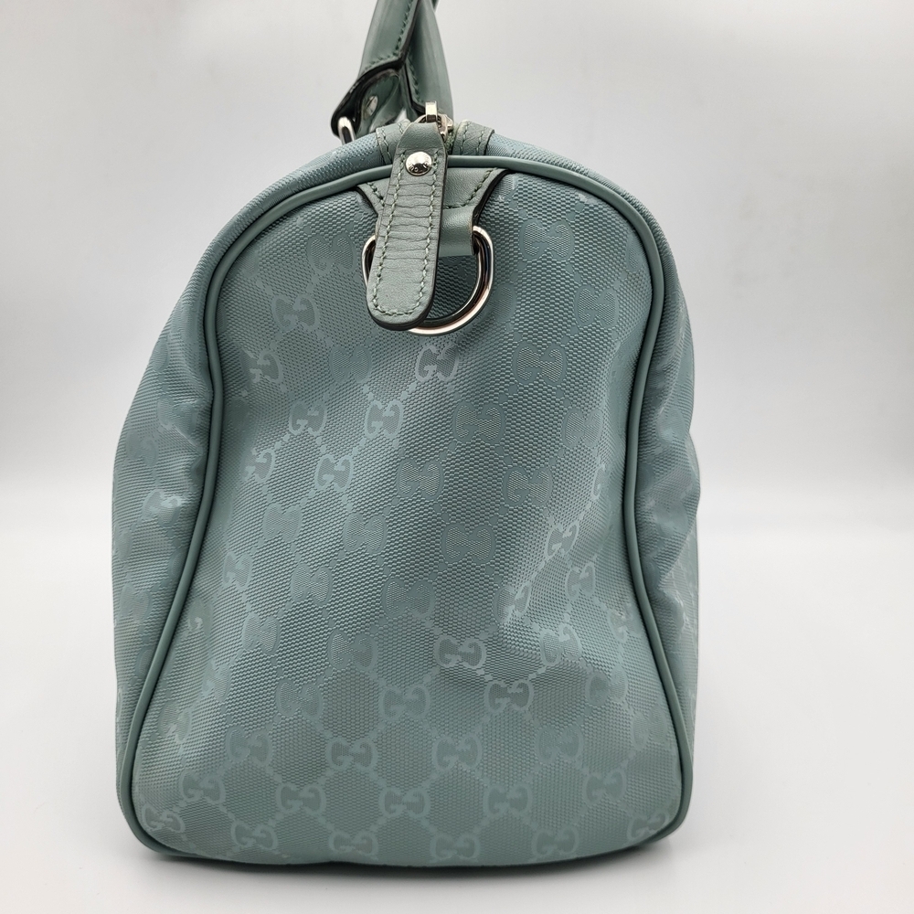 GUCCI Joy Medium GG Imprime Boston 30 Bag Light Blue..Authentic...!!! - Picture 4 of 16